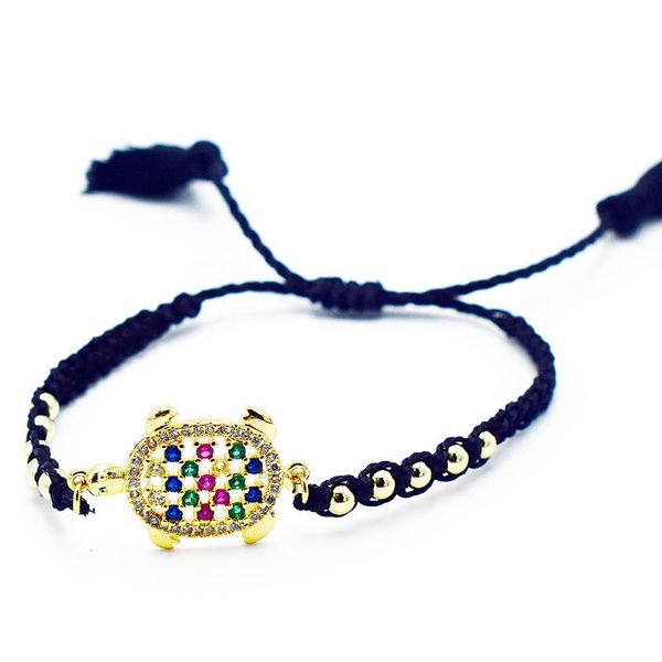 

горячая женская золотая радуга морская черепаха braceletsbangles ювелирные изделия cz циркон браслет стальной шар регулируемый браслет кисто, Golden;silver