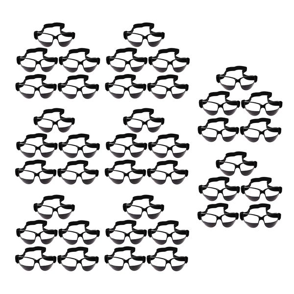 

lots 40x sport basketball dribble dribbling specs eye glasses goggles -black