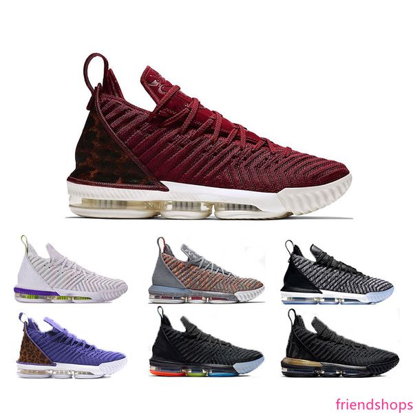 

designer james 16s equality basketball shoes luxury new mens brand home oreo white court purple multicolor 16 sports sneaker size 7-12