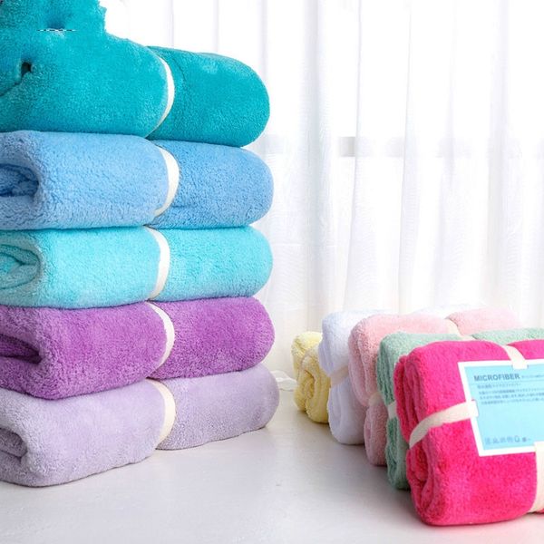 

new 2017 microfiber towel set 2pc/set plush bath towel super absorbent hand towel brand quick dry towels bathroom vacuum parts & acces