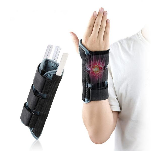 

wrist support band bandage pulseira orthopedic carpal tunnel hand bandage support brace splint sprains arthritis bracers, Black;red