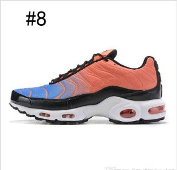 

2019sale tn mercurial plus men running shoes volt black white rainbow green gold fashion mens trainers breathable sports sneakers size 40-46