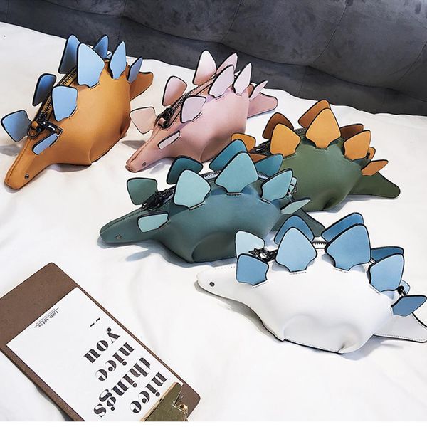 

banabanma children women cartoon 3d funny dinosaur animal single shoulder bag