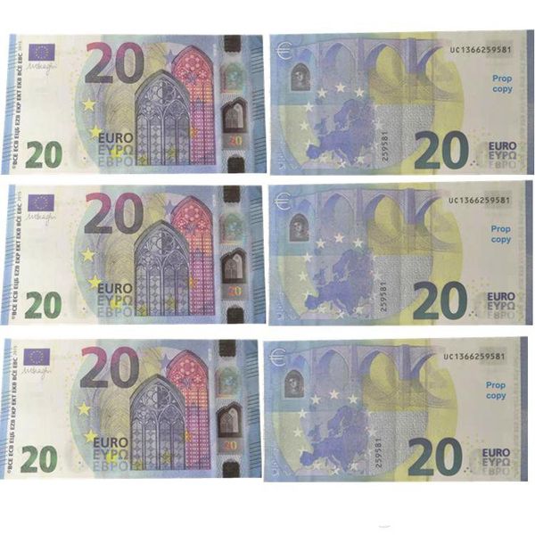 

Toy money copy euro bill double ided pretend prop for children chri tma gift