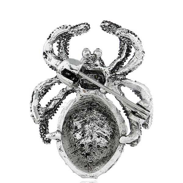 

wholesale-korean version fashionable elegant drill exquisite brooch retro crystal spider brooch female jewelry, Gray