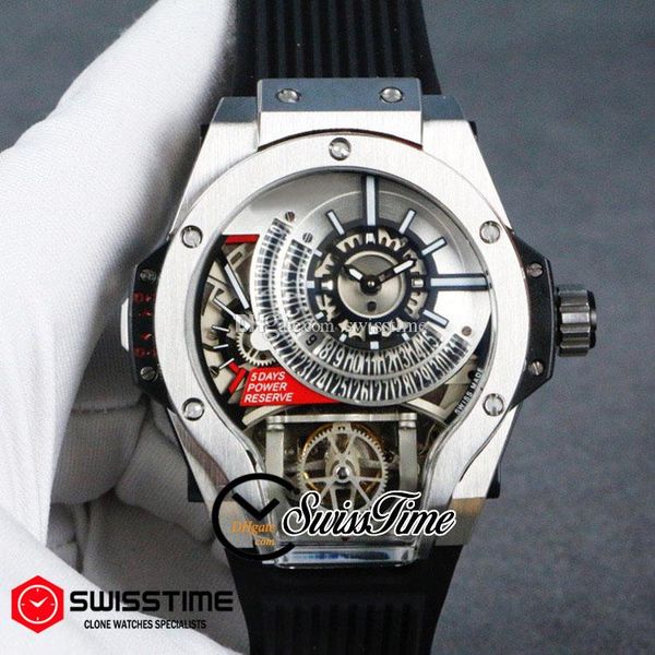 

продажа miyota автоматические tourbillon мужские часы стальной корпус серебряный каркасный циферблат черный каучуковый ремешок 45mm часы нов, Slivery;brown