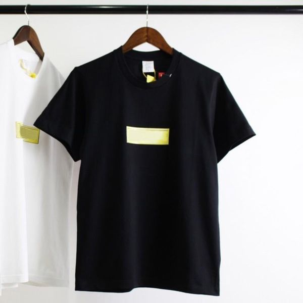 

18fw bling box logo tee fashion street скейтборд алмазные печати футболка мужчины женщины дышащий молодой хип-хоп с коротким рукавом hftttx0, White;black