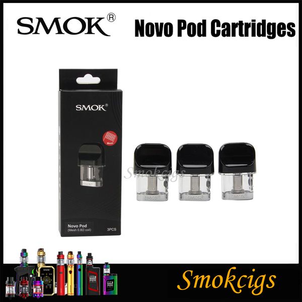 

SMOK Novo Pod 2ML для SMOK Novo Kit Картридж Novo с обычной катушкой 1.2 Ом 1.5 Ом 3 шт. / Упак. Оригинал