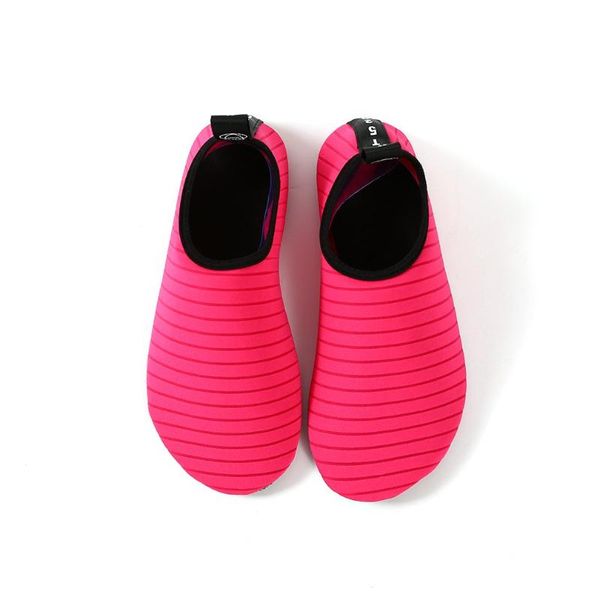 

simple stripe pattern design slip-resistant fitness shoes quick-dry lightweight swim beach diving snorkeling surf shoes