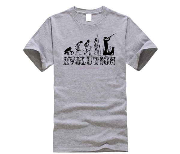 

hunt ing evolution mens funny t-shirt hunt clay shooting target gun new t shirts funny tee new unisex, White;black