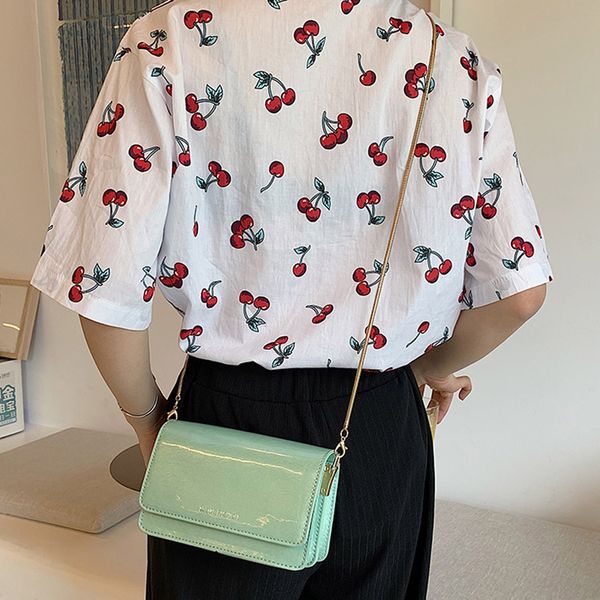

fashion 2019 casual summer women's fashion ladies chain solid color versatile shoulder bag messenger simple bag
