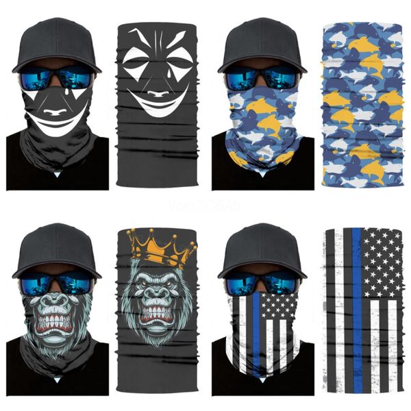 

weimostar seamless bandanas outdoor cycling caps men women sports skull scarf riding hat magic mask bike headband mtb bicycle headwear#298, Blue;black
