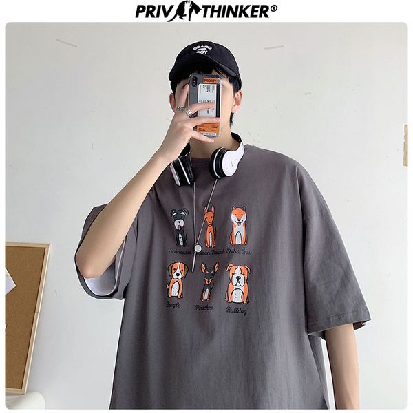 

2020 man streetwear casual graphic tshirt mans dog printed fashion t-shirt hip hop harajuku male summer clothing, White;black
