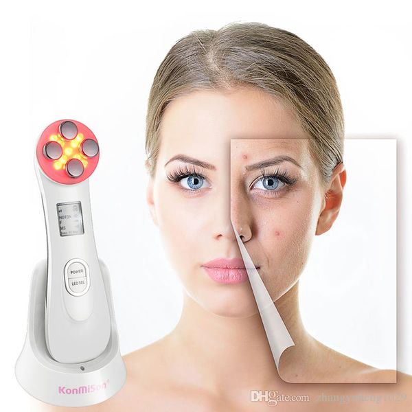 

facial mesotherapy electroporation rf radio frequency led pn device face lifting tighten wrinkle removal skin care massager