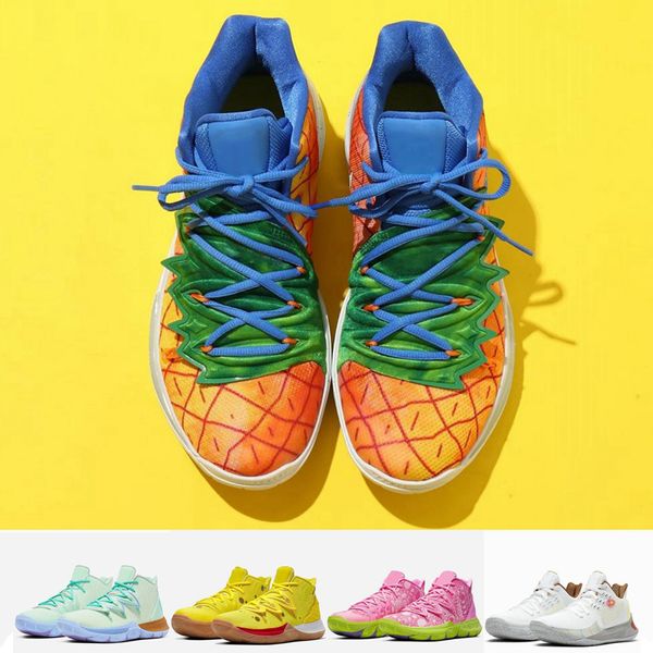 

new 5s pineapple house patrick stars squidward kyrie mens basketball shoes nickelodeon 20th sponge bob irving 5 sandy kyries sports sneakers