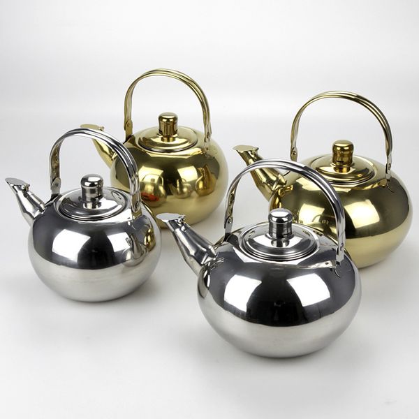 

чай пот кофейник чайник с tea leaf фильтр infuser воды горшок доступен в индукционные нержавеющая сталь чайник 1l / 2.5l 1шт