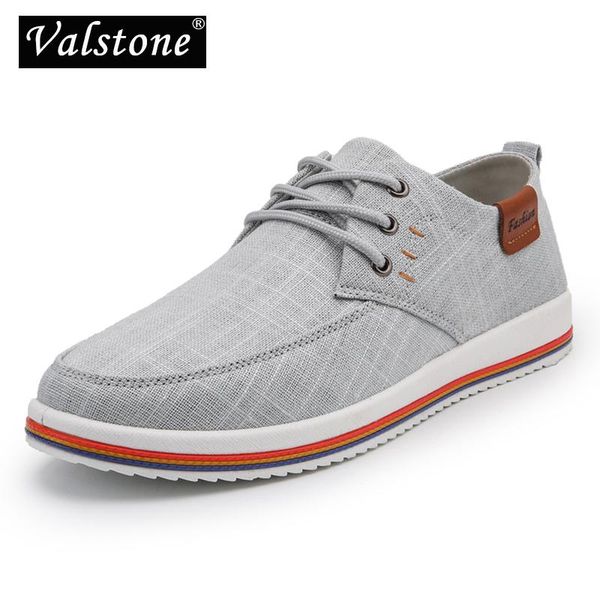 

valstone men's linen casual shoes fashion sneakers male vulcanized flats lace-ups rubber bottom homme holiday gift new year, Black