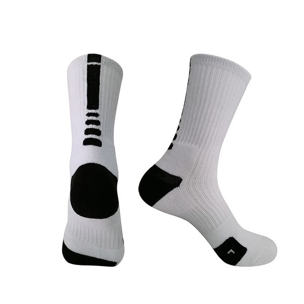 

men's tube socks towel bottom basketball elite quick-drying, Black