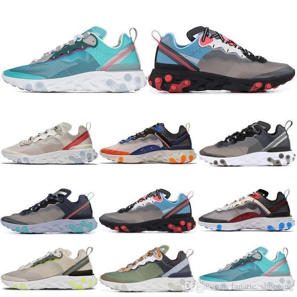 

element mens 87 react women running shoes hyper fusion orewood royal tint midnight navy sail light bone designer trainer sports sneakers