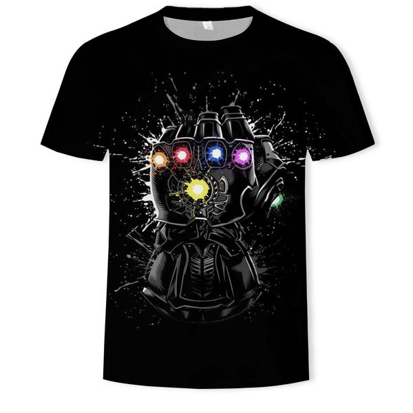 

mens designer manweiba original stone gloves 3d fashion t-shirt short-sleeved three-dimensional round collar printing, White;black