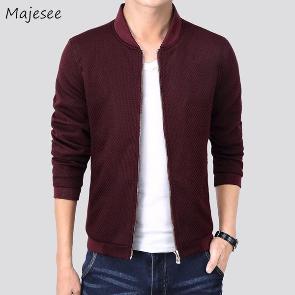 

jackets men slim solid simple all-match korean style leisure daily large size jacket mens soft trendy coats chic, Black;brown