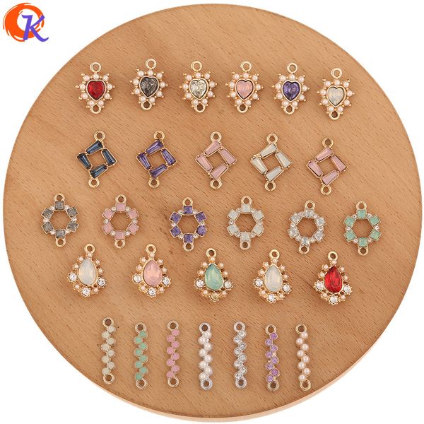 

cordial design 200pcs jewelry accessories/diy making/earrings connectors/rhinestone charms/uv plating/hand made/earring findings, Blue;slivery