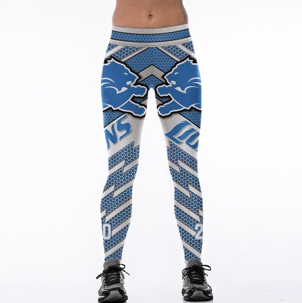 

digital printing personality fashion high waist slim 9 score underpants, Black