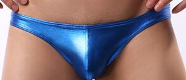 

New fine brief pantie men wetlook lip homme patent leather pantie bikini brief jock trap underwear underpant 3piece lot