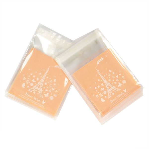 

plastic transparent cellophane polka dot candy cookie gift bag with diy self adhesive pouch for wedding birthday party
