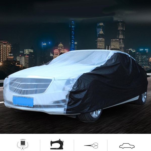 

car cover universal rain and dustproof sun protection cover with thick peva car raincoat s/m/l/xl/2xl off-road vehicle
