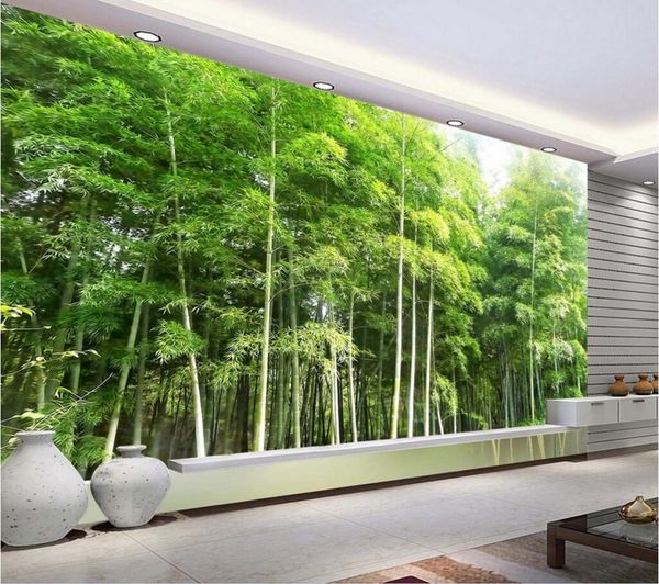 

wdbh 3d room wallpaper custom p hd green bamboo forest scenery tv background painting home decor 3d wall murals wallpaper for walls 3 d