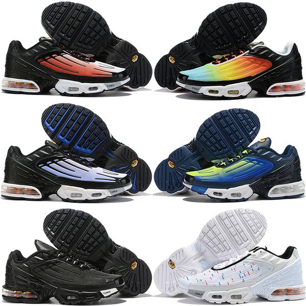 

designer sunset plus tn 3 men women running shoes blue red spider black camo triple white cool grey mens trainers us 5.5-11