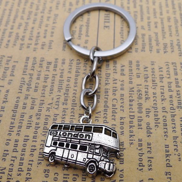 

alloy tuba bus vehicle key pendant buckle ancient silver ornaments parts, Slivery;golden