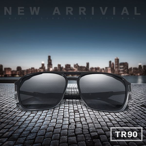 

aofly brand design polarized men punk vintage eyewear steampunk sunglasses goggles gafas de sol af8114 y200619, White;black