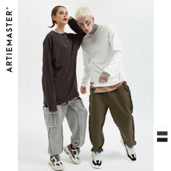 

мужчины женщины дизайнерская одежда мужская сплошной цвет с длинным рукавом tshirts hoodie mens luxury сыпучие street style одежда tshirts, White;black