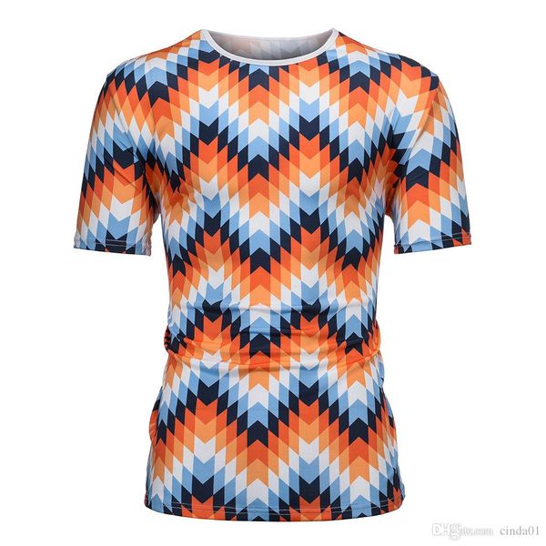 

short sleeve print t shirts mens large size breathable o-neck summer fashion casual personality t shirts, White;black