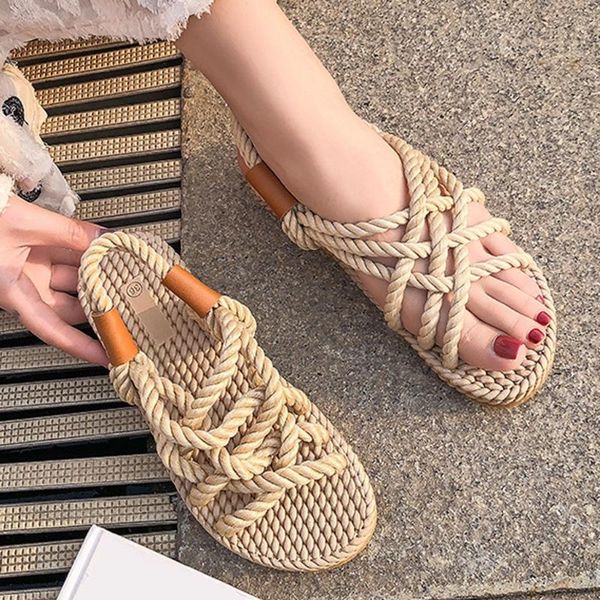 

roman sandals round head shoes woman buty damskie sandalia feminina chaussures femme summer women shoes 2020 zapatos de mujer, Black