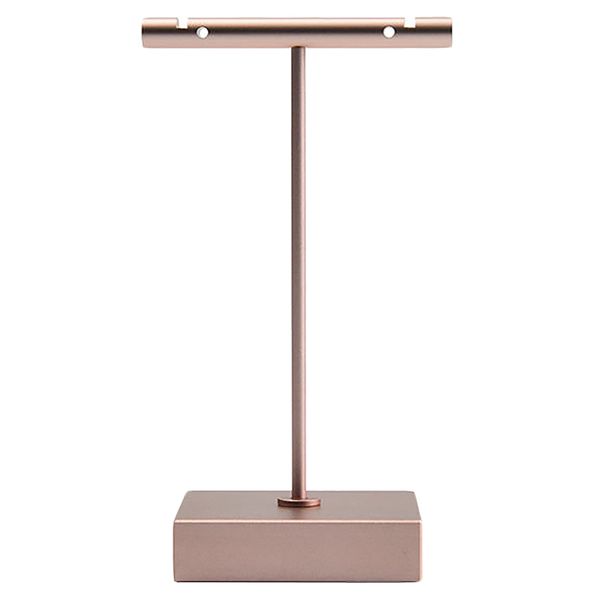 

metal t- shape earring display stand showcase organizer earring tree, Pink;blue