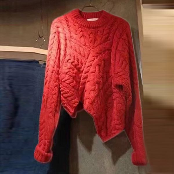 

fall winter new korean sweater womans beknitted sweaters irregular long sleeve turtleneck sweater warm knit coat mujer, White;black
