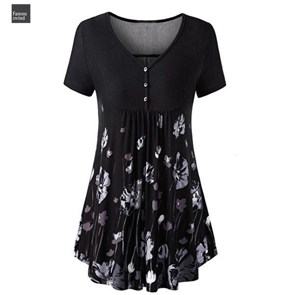 

gothic кнопка dropship топ туника топ flared цветок рубашка летнее платье gothic кнопка передняя плиссе женская рубашка черный короткие футб, White