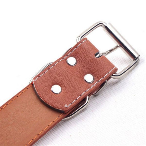 

beautiful attractive pet shop dog accessories adjustable leather rivet spiked studded pet puppy dog collar neck strap