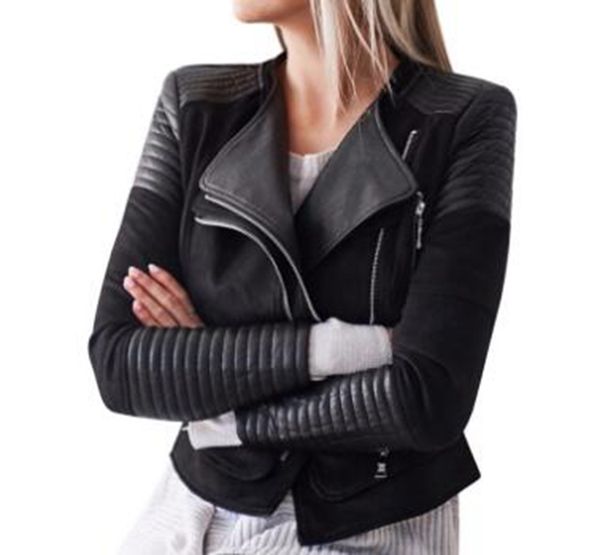 

женщина зима высококачественные товары хан версия новый фонд модный тренд индивидуальность стройное тело сохраняет тепло чистый цвет кожаное, Black