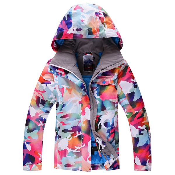 

female women's ski jacket snowboard hiking coat clothes winter warmth and soft