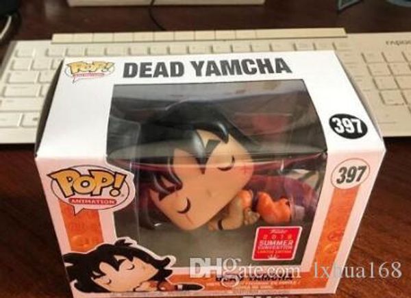 

kawaii funko pop #397 dead yamcha figure 2018 summer convention exclusive dragonball z anime animation vinyl action figure with original box
