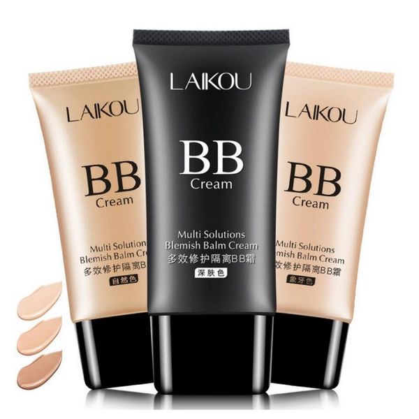 

laikou 50g face foundation bb cream base makeup whitening oil control long lasting moisturizing concealer perfect cover 50pcs/lot dhl