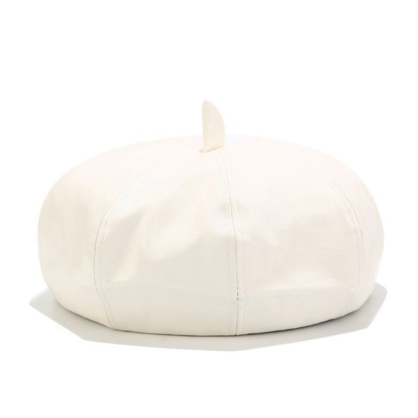 

fashion berets women's solid leather pumpkin hat octagonal cap painter hat elegant beret mulheres chapÃ©us sombreros de mujer, Blue;gray