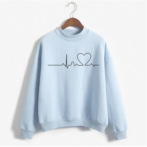 

2020 new women sweatshirt casual harajuku love printed tee summer female hoodie sleeve hoodie for women clothing, Black