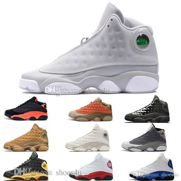 

13 cap 13s and gown terracotta blush mens basketball shoes chicago cat black infrared flints bred men sports sneakers designer us 5.5-13
