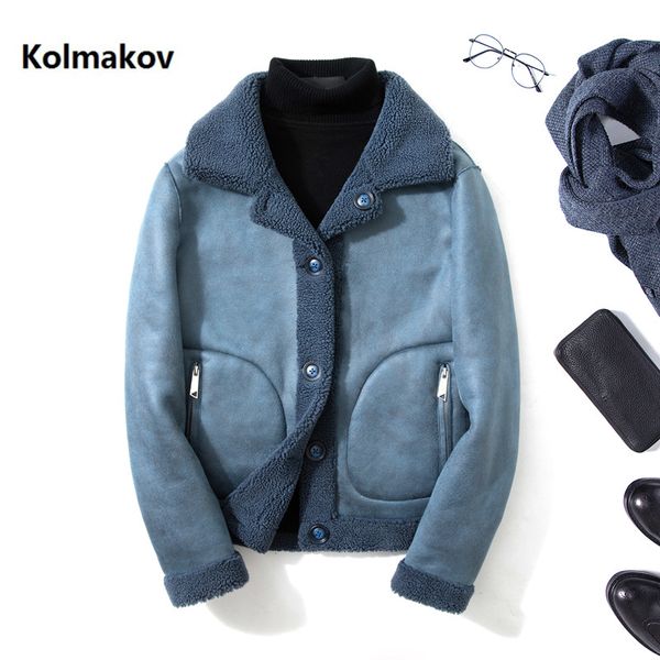 

2019 winter double-sided coat men's trench coat men's casual jacket granular velvet woolen coats men overcoat k02, Black
