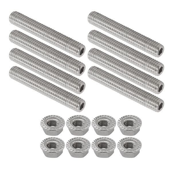 

for 4.6 & 5.4 liter v8 stainless exhaust manifold studs stud kit (one side